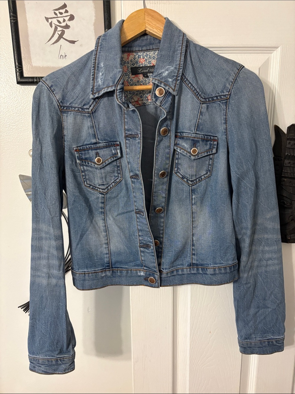 Level 99 Light Blue Denim Jean Jacket